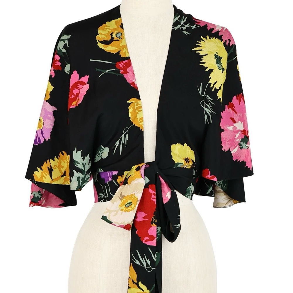Trashy Diva Multicolor Floral Wrap Top